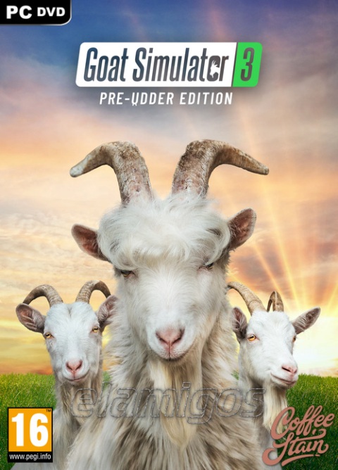 Goat Simulator 3 cartel poster box