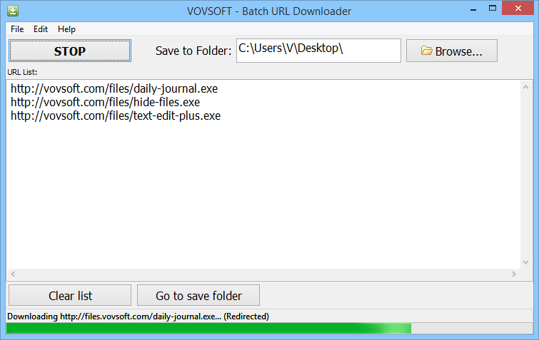 VovSoft Batch URL Downloader 4.1.0, Es una de las aplicaciones más sencillas de gestores de descargas en su clase