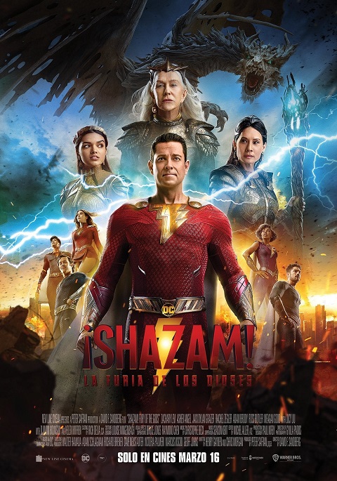 ¡Shazam! La furia de los dioses cartel poster cover
