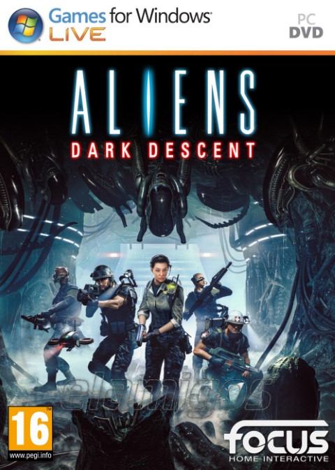 Aliens Dark Descent pc cover poster box
