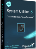 Pegasun System Utilities 8.2, Ofrece más de 28 herramientas para acelerar, limpiar, proteger y mantener tu PC